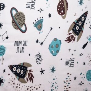 Dresówka z elestanem, druk cyfrowy - 95% cotton, 5% elestan​​