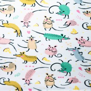 Dresówka z elestanem, druk cyfrowy - 95% cotton, 5% elestan​​